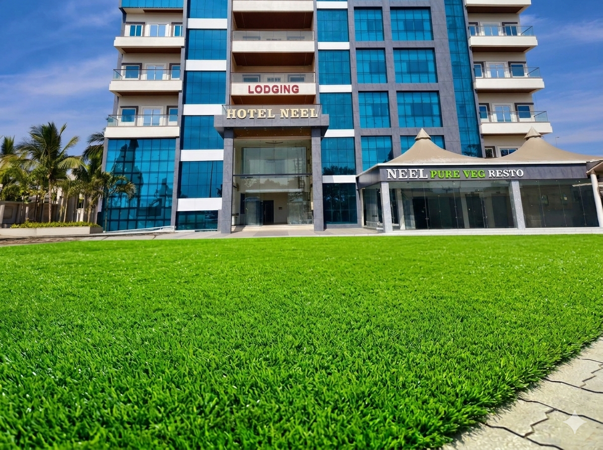 Hotel Neel lobby in Ahmednagar